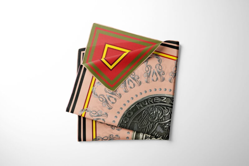 Vasco Núñez de Balboa Double-sided silk scarf 90